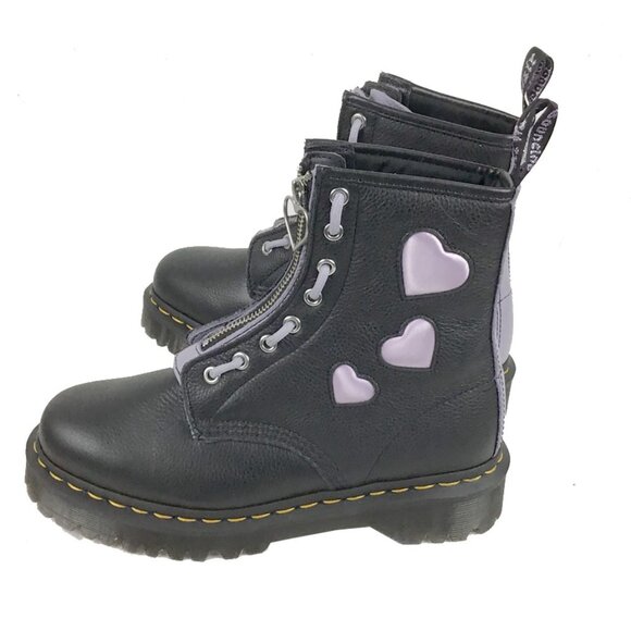 DR MARTINS 1460 Zip Heart Lug Sole Boot - Picture 9 of 14